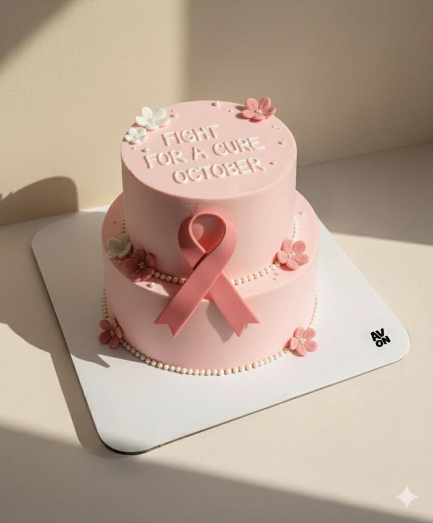 كيك التوعية بسرطان الثدي